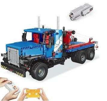 Конструктор Грузовой Эвакуатор на радиоуправлении, 1064 детали, Mould King 15020 15020 фото