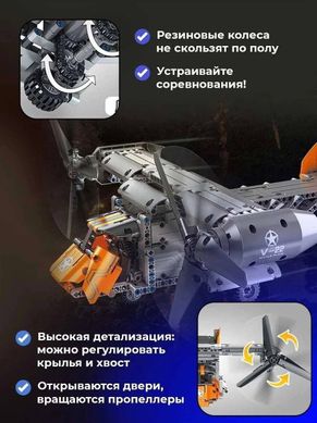 Конструктор вантажний літак Boeing на радіокеруванні Mould king 15043 15043 фото