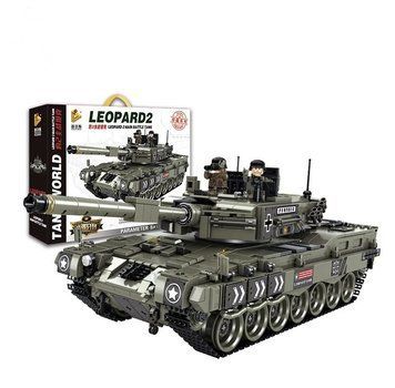 Конструктор великий Танк Леопард Leopard 2, 1742 деталі, довжина 37см 632003 фото