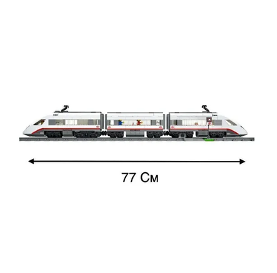 Конструктор на радіокеруванні City Trains "Швидкісний пасажирський поїзд" 610 деталей 6102 фото