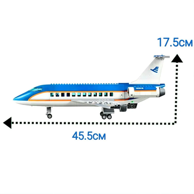 Конструктор "Пассажирский самолёт с терминалом", 694 детали 60104 фото
