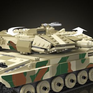 Конструктор Танк Леопард2 Mould King Leopard 2 с двигателем 20020, 1091 шт. 20020 фото