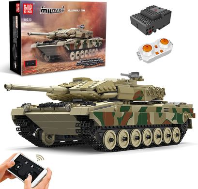 Конструктор Танк Леопард2 Mould King Leopard 2 с двигателем 20020, 1091 шт. 20020 фото