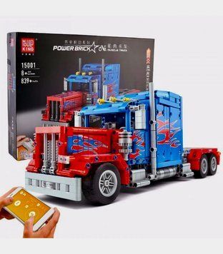 Конструктор "Грузовик Оптимус Прайм" на радиоуправлении, 839 деталей Mould King 15001 15001 фото