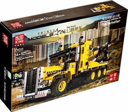 Конструктор Technic, Грузовая машина с лебёдкой и крюком, 1250 деталей, Mould king 17011 17011 фото