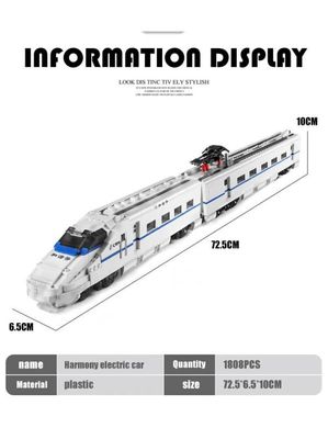 Конструктор Швидкісний потяг на радіокеруванні, 1808 деталей, Mould King 12002  12002 фото