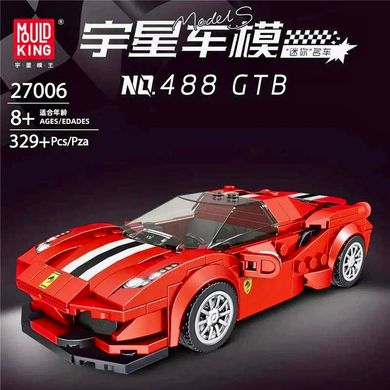 Конструктор машинка Ferrari 488 GTB – 329 деталей Mould King 27006. 27006 фото