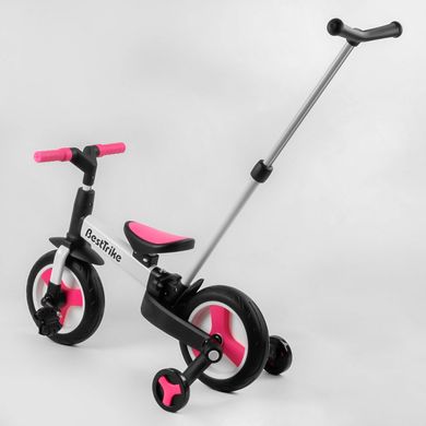 Велосипед-трансформер Best Trike, колеса PU 10”, родительская ручка, съемные педали 55475 фото