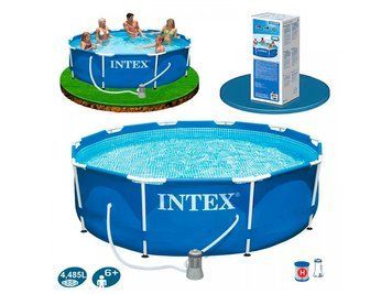 Каркасний басейн Intex 305см на 76см з фільтр насосом у комплекті, 4485 літрів об'єм 28202 фото